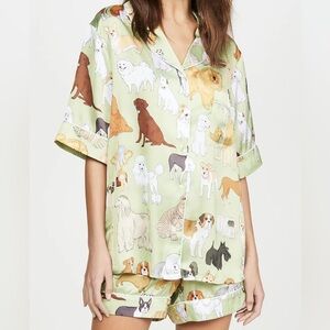 Karen Mabon Crufts Satin Pajama Set